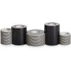 Now House by Jonathan Adler Mod Lines Modular Candleholder, Black and White