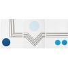 Now House by Jonathan Adler Mod Lines Printed Canvas Triptych
