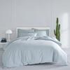 Now House by Jonathan Adler Otto Duvet Cover and Sheet Set Bundle, Light Pastel Grey(Blue)