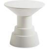 Now House by Jonathan Adler Otto Pedestal Accent Table, White(White)