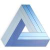 Now House by Jonathan Adler Triangle Chroma Wall Art, Black(Blue)