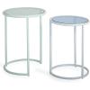 Now House by Jonathan Adler Vally Nesting Side Tables Set of 2, Mint and Blue