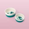 Now House for Pets by Jonathan Adler Green “Chroma” Duo Bowl, Small | Dishwasher Safe, Easy to Clean Dog Bowl with Anti-Skid Lid | Dual Functionality Bowl for Dogs for Storage or Travel(Small – 1 Count)
