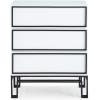 Now House by Jonathan Adler Grid 3-Drawer Dresser, Black and White