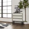 Now House by Jonathan Adler Grid 3-Drawer Dresser, Black and White