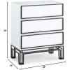 Now House by Jonathan Adler Grid 3-Drawer Dresser, Black and White