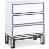 Now House by Jonathan Adler Grid 3-Drawer Dresser, Black and White